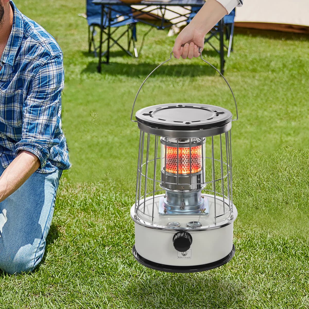 6L Portable Kerosene Space Heater Home Heater Outdoor Camping Stove Kerosene Stove for Barbecue Ice Fishing Hunting Cooking