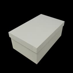 White /Black Rectangular Sparkly Glitter Rigid Stacking Gift Boxes Set of 10