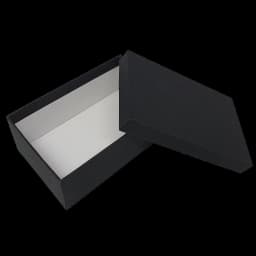 White /Black Rectangular Sparkly Glitter Rigid Stacking Gift Boxes Set of 10