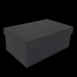 White /Black Rectangular Sparkly Glitter Rigid Stacking Gift Boxes Set of 10