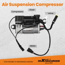 Air Airmatic Suspension Compressor + Bracket For Audi Q7 4L 2006-2015 4L0698007C