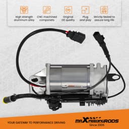 Air Airmatic Suspension Compressor + Bracket For Audi Q7 4L 2006-2015 4L0698007C