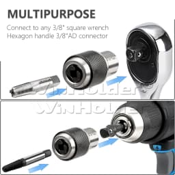 2pc Adjustable Thread Tap Socket Set for Accurate Tapping Reaming Extraction Tool