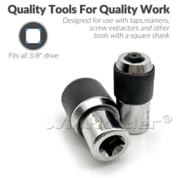 2pc Adjustable Thread Tap Socket Set for Accurate Tapping Reaming Extraction Tool