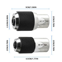 2pc Adjustable Thread Tap Socket Set for Accurate Tapping Reaming Extraction Tool
