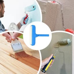 1pc Ceiling Paint Roller 10inch Ceiling Repair Roller Adjustable Handle Painting Roller No-Drip ceiling roller brush With Shield