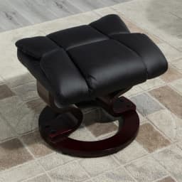 HOMCOM PU Leather Manual Reclining Armchair Footstool Padded Seat