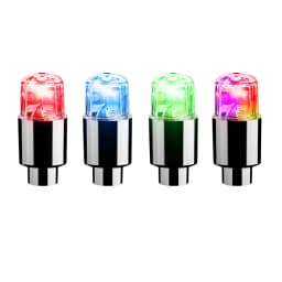 4Pcs LED Wheel Tire Air Valve Stem Caps Neon Light For Motor Bike Car Bicycle