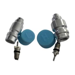 High Low Side Service Port With JRA Valve Core And Cap AC System Charging Port Caps For Car A/C Air Conditioning Pipeline