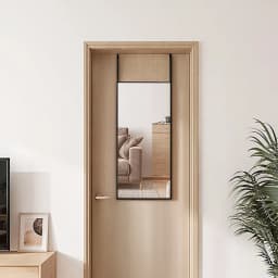 Voltsify Metal Frame Over the Door Full Length Mirror, 28cm W X 78cm H