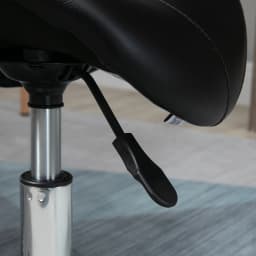 HOMCOM Saddle Stool Adjustable Rolling Salon Chair for Massage Spa Beauty
