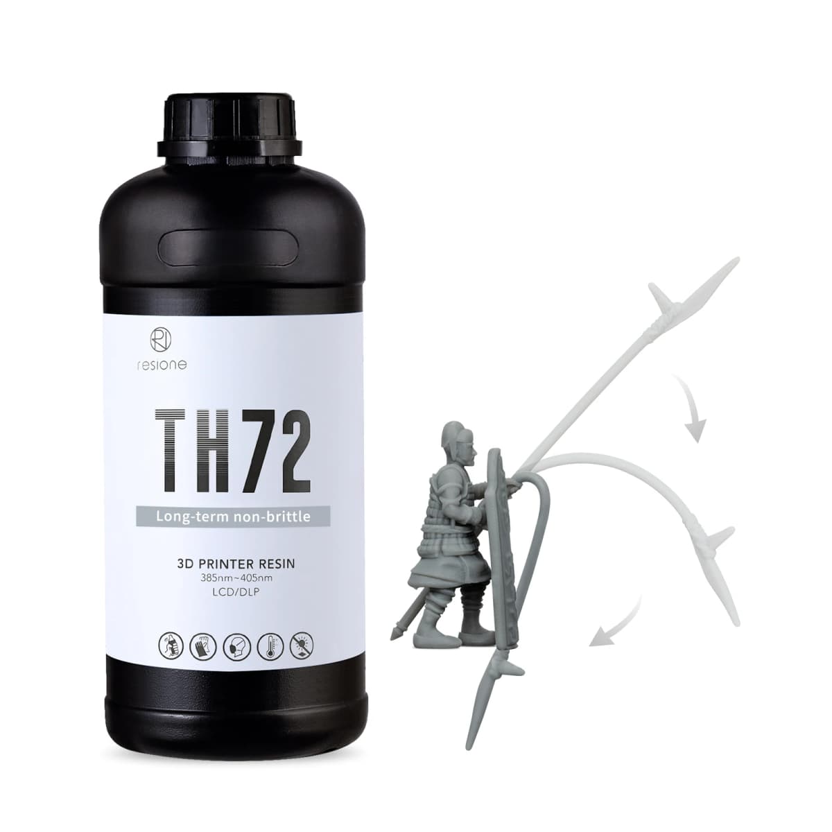 RESIONE TH72 1K 3D Resin Long-lasting Tough 3d Printer UV Resin For Elegoo Anycubic Resin 3d Photon Resin Photopolymer resin