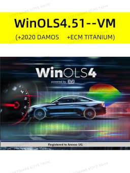 2022 Newest WinOLS 4.51 Auto ECU Chip Tuning Software +2020 Damos +ECM TITANIUM With Plugins More Functions