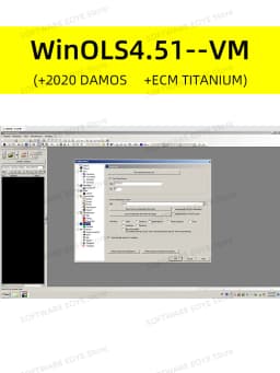 2022 Newest WinOLS 4.51 Auto ECU Chip Tuning Software +2020 Damos +ECM TITANIUM With Plugins More Functions