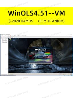 2022 Newest WinOLS 4.51 Auto ECU Chip Tuning Software +2020 Damos +ECM TITANIUM With Plugins More Functions