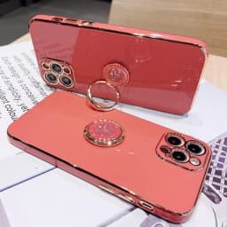 Magic6 Magic5 6lite 5lite Luxury Plating Ring Holder Stand Case For Huawei Honor Magic 6 5 Lite Pro 5g X9a X9b Silicone Cover