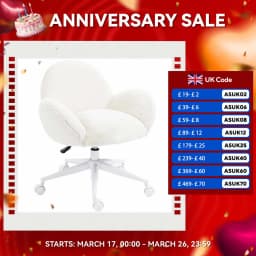 HOMCOM Fluffy Leisure Chair Office Chair with Backrest Armrest Wheels Pink