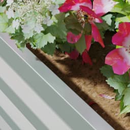 Set of 2 Raised Garden Beds Galvanized Steel Planter Boxes Easy Setup Light Grey