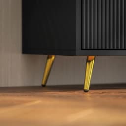 HOMCOM Modern TV Stand Cabinet with Storage for Living Room, Black