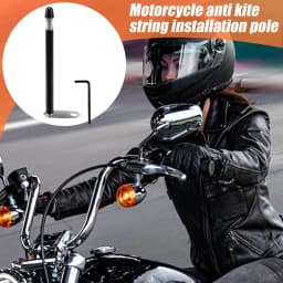 Motorcycle Anti Kite Wire Device Flagpole Retractable Motorcycle Flag Pole Mount Kit Portable Flag Mount Accessories Travel Flag