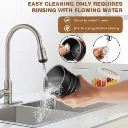 BRIEFNESS Electric milk frother Automatic shut-off coffee frother Hot and cold milk frother Milk warmer 600ml