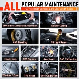 New FOXWELL NT710 for Porsche Bidirectional OBD2 Scanner Car Diagnostic Tool ECU Coding All System A/F Adjust IMMO 30+ Reset 