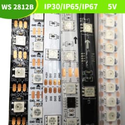 1m/2m/5m SMD5050 WS2812B Smart Pixel Led Strip Light;30/60/144 Pixels/Leds/m;WS2812 IC;IP30/IP65/IP67,DC5V Led Strip Tape