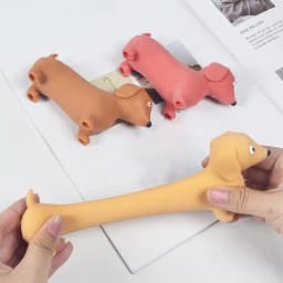 Squeeze Dachshund Dog Toy Stretch Fidget Slow Rebound Squeeze Toy Stretchy Sticky Ball Toys Squeeze Relief Toy For Kids Adults