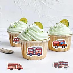 Firefighter Sticker 500X Self-Adhesive Waterproof Construction Stickers Cartoon Baby Birthday Party Decorations Goodie Bags