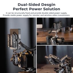 SmallRig D-Tap to Dual-Sided for NP-F Dummy Battery, with USB-C DC Port LED Display for Monitor Wireless Video Transmitters 4884