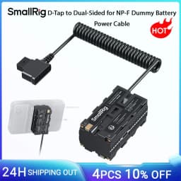 SmallRig D-Tap to Dual-Sided for NP-F Dummy Battery, with USB-C DC Port LED Display for Monitor Wireless Video Transmitters 4884