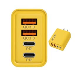 120W Ultra Fast Charger 4Port USB C PD Quick Charging USB 3.0 Type C EU US Plug Charger For Cell Phone Smartphone