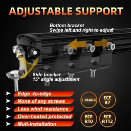 HAOLIDE ECE R112 R10 R7 42inch LED Light Bar 3500K/6500K Spot & Flood DRL 32" Offroad Led Bar 4x4 12V 24V for ATV Boat Truck SUV