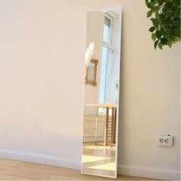 【Lifeideas】Full Length Mirror with Rounded Corners Door Hanging Black Mirror 37x147cm
