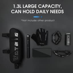 WEST BIKING Bicycle Bag Sensitive Touch Screen Bike Phone Bag Front Frame Reflective MTB Road Cycling Accessories Panniers