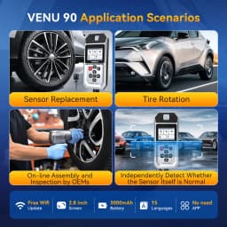 THINKCAR VENU 90 Car Tire Pressure Diagnose Tool Automotive TPMS Sensor Programming Learning Activator For ThinkTool Pro 689BT