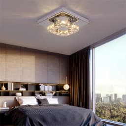 Modern Indoor K9 Crystal Led Chandelier Light Bedroom Corrido Ceiling Lamp Living Dining Room Hotel Decor Pendant Fixture Lumina