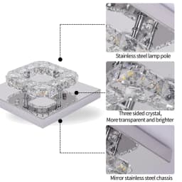 Modern Indoor K9 Crystal Led Chandelier Light Bedroom Corrido Ceiling Lamp Living Dining Room Hotel Decor Pendant Fixture Lumina