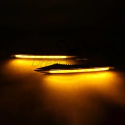 3 Color LED Fog Lamp For Renault Koleos Facelift Mdoel 2011 2012 2013 2014 DRL Daytime Running Light With Yellow Turn Signal