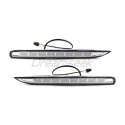 3 Color LED Fog Lamp For Renault Koleos Facelift Mdoel 2011 2012 2013 2014 DRL Daytime Running Light With Yellow Turn Signal