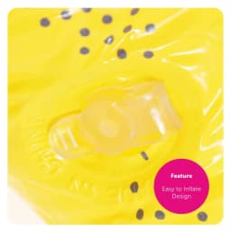 Inflatable Yellow Kangaroo - 27.5" (70 cm) Tall Australian Kangaroo Prop with Removable Flag Cape - Stands up by itself