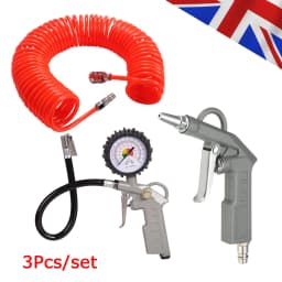 Car Van Tire Tool Tire Inflator Gauge Gun Pressure Guage Tester Air Compressor with Car Tire Pressure Gauge 220 PSI Tyre Tools