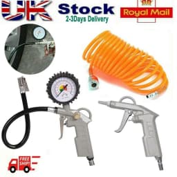 Car Van Tire Tool Tire Inflator Gauge Gun Pressure Guage Tester Air Compressor with Car Tire Pressure Gauge 220 PSI Tyre Tools