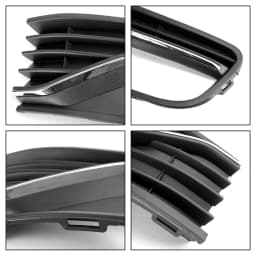 Artudatech Pair Front Bumper Fog Light Cover Grill Grille fit for VW Polo 6R 2014-2017