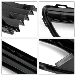 Artudatech Pair Front Bumper Fog Light Cover Grill Grille fit for VW Polo 6R 2014-2017