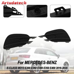 Artudatech 2pcs Bumper Grille Fog Lights Grill Grille Trim Cover fit for MERCEDES E-Class W213