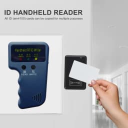 125KHz RFID Copier Portable ID Reader Writer Access Control Card Duplicator Cloner Encryption Device (Reader/card optional)