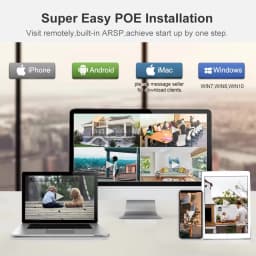 Techage 8CH 4K PoE NVR H.265 8MP 5MP 4MP Network Video Recorder 2Way Audio For Surveillance System Face Tracking Security Camera