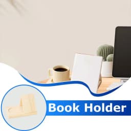 Portable Reading Stand Books Stand Book Rest Shelf Wooden Triangle Book Holder Bookshelf for Tablet Bookcase Organizer