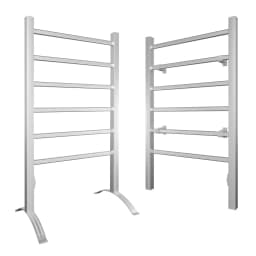 GOFLAME 2-in-1 Electric Towel Warmer 100W Heater Drying Cloth Stand Towel Rack w/6 Bars